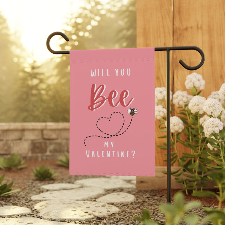 Will You Bee My Valentine Garden Banner
