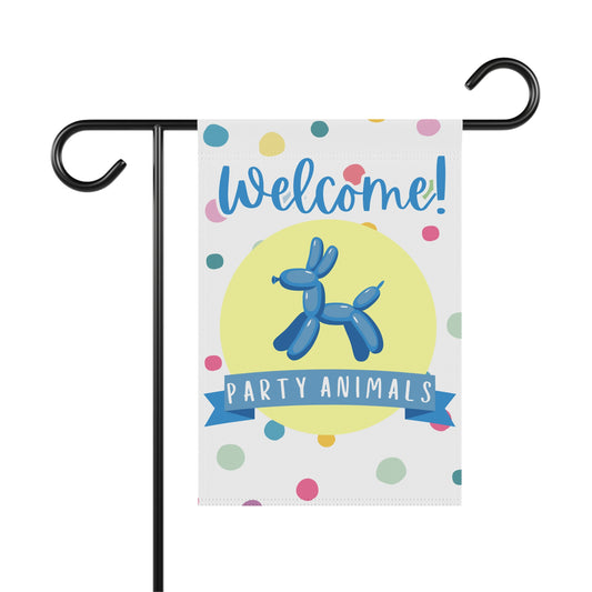 Welcome Party Animals Garden Banner