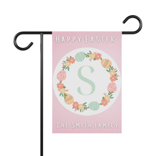 Personalized Happy Easter Garden Banner