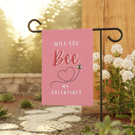 Will You Bee My Valentine Garden Banner