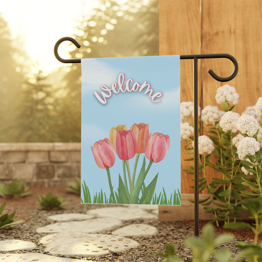 Tulip Welcome Garden Banner