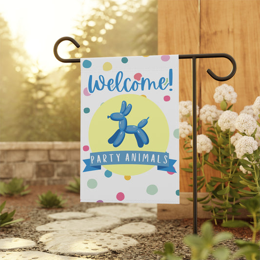 Welcome Party Animals Garden Banner