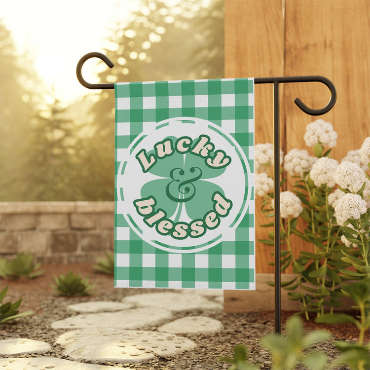 Lucky & Blessed Garden Banner